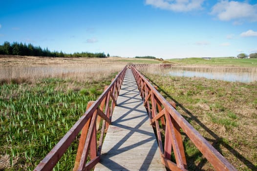 Bridge to Finlaggan, ancient Lordship of the Isles