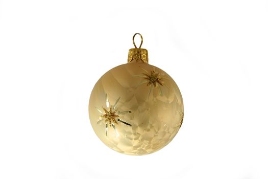 yellow decorative christmas ball