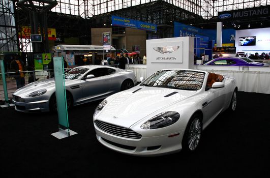 New York City, April 10, 2009: The exotic and luxury car is attracted many visiters at the NY International Auto Show 2009. 