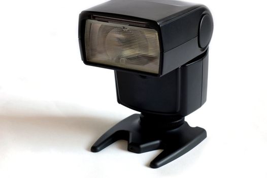 black flash lamp isolated on the white background