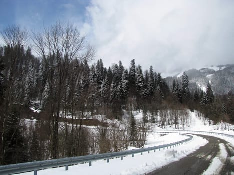 The main Caucasian ridge; rocks; a relief; a landscape; a hill; a panorama; high mountains; peaks; caucasus; top