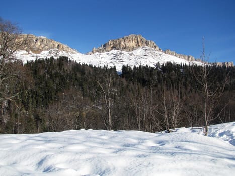 The main Caucasian ridge; rocks; a relief; a landscape; a hill; a panorama; high mountains; peaks; caucasus; top; a slop