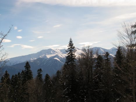 The main Caucasian ridge; rocks; a relief; a landscape; a hill; a panorama; high mountains; peaks; caucasus; top