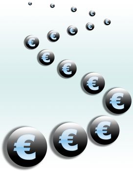 Euro Sign Illustration for Business Concepts
