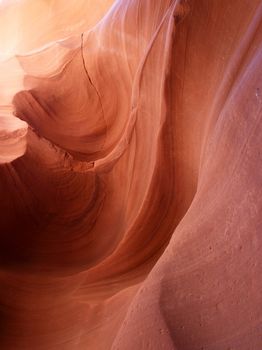 The upper Antelope Slot Canyon near Page  in  Arizona USA