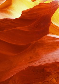 The upper Antelope Slot Canyon near Page  in  Arizona USA