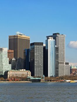 The Lower Manhattan Skyline viewed from Liberty Park New Jersey