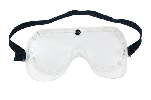 Glasses for protection of eyes isolated on a white background