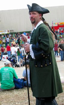 A pirate attends the North Texas Irish Festival in Dallas,  March, 2008.