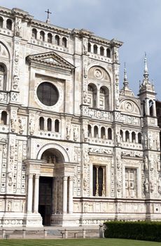 Italian monastery charterhouse, Certosa di Pavia, in Lombardy Italy