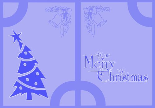 Illustration of Christmas for graphics or background
