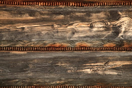 Close-up of old wooden wall.