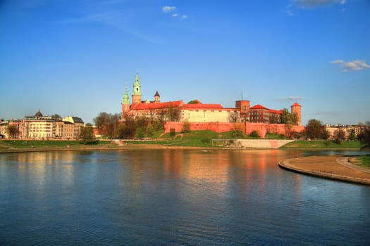 Royal castle Wawel in Kraków, Poland.