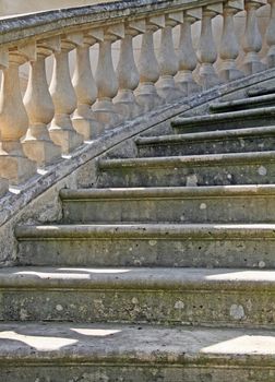 an old staircase mansion of 19th century