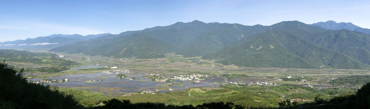 It is a beautiful rift valley of panorama in Taiwan.