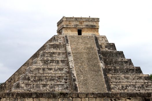 Mayan pyramid temple in Chitzen Itza Mexico