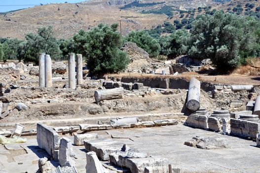 Travel photography: Praetorium. Archaeological site of Gortyn, Crete, 

Greece