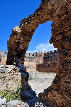 Travel photography: Frangocastello: venetian castle on the south coast of 

Crete