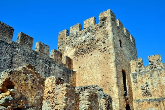 Travel photography: Frangocastello: venetian castle on the south coast of 

Crete
