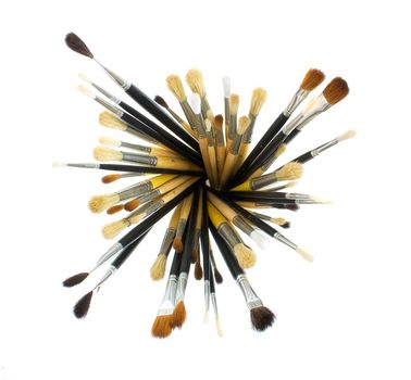 Brushes isolated on white background