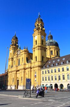 The scenery at the Residenz and Odeonsplatz in Munich