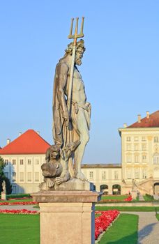 The royal garden at the Nymphenburg Palace in Munich Germany