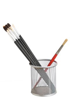 Brushes isolated on white background