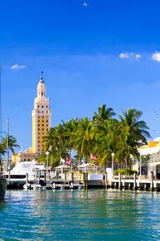 The Freedom tower in downtown Miami Florida