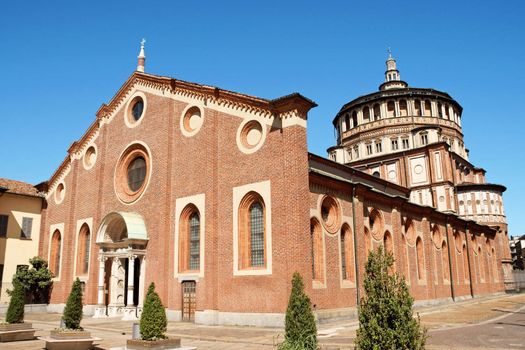 Dominican Convent and Church of Santa Maria delle Grazie were built under the order of the Duke of Milan Francesco I Sforza. In the refectory of the convent the is the famous mural painting by Leonardo Da Vinci called Cenacolo or L'Ultima Cena (the Last Supper).