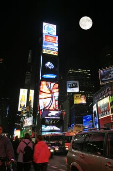 Times Square at night, NYC