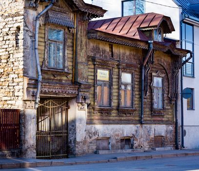 Old ruined building in Tallinn Estonia for sale as a "fixer-up"