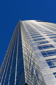 Building exterior with glass, Puerto Madero, Buenos Aires, Argentina.