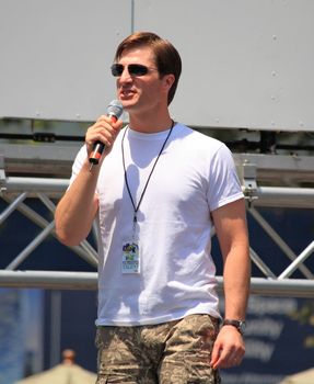 NEW YORK - JULY 31: John Cudia performed in Phantom of the Opera - The Broadway at Bryant Park in NYC - a free public event on July 17, 2008  