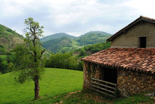 Scenery from Garazi, french Basque Country.