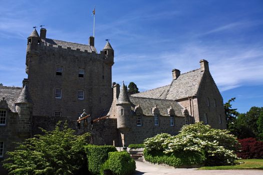 Cawdor Castle outside of Inverness, Scotland. The setting for Shakespeare's play Macbeth.

