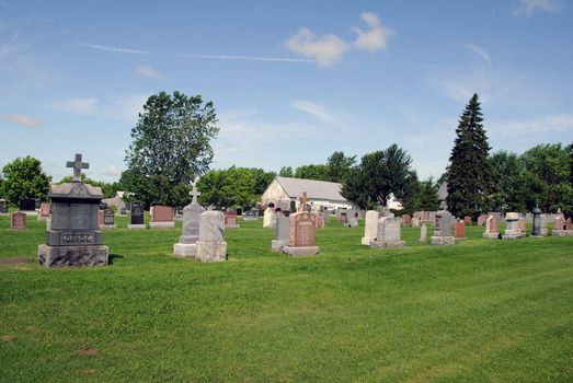 A typical small cemetery in the back country 