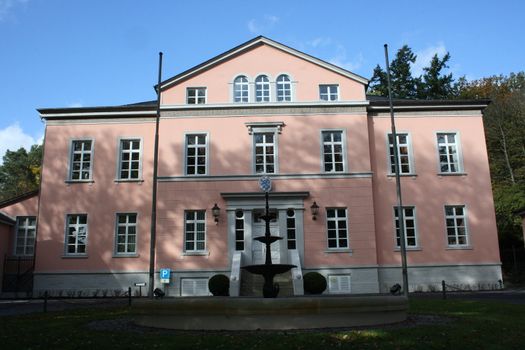 Ansicht des Schlosses in Birkenfeld,Deutschland,Sitz des Landrates	
View of the castle in Birkenfeld, Germany, headquarters of the district administrator