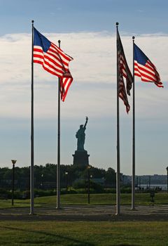 The Statue of Liberty -  from the Liberty State Park