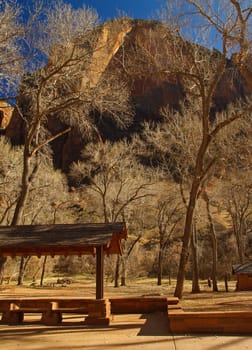 Mountains in Zion national park in Utah