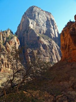 Mountains in Zion national park in Utah