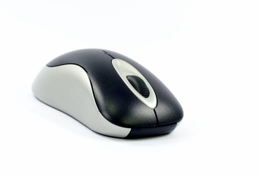 a wireless mouse on white
