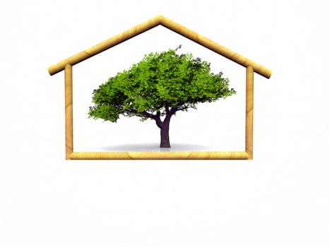 representation of the concept of environmental and economic home