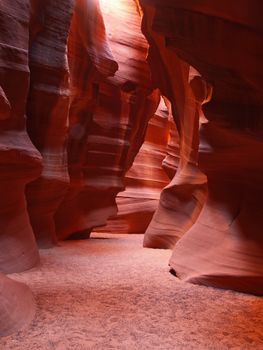 The upper Antelope Slot Canyon near Page  in  Arizona USA