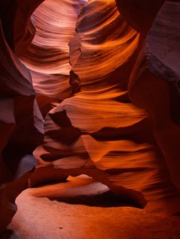 The upper Antelope Slot Canyon near Page  in  Arizona USA