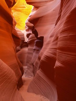 The lower Antelope Slot Canyon near Page  in  Arizona USA