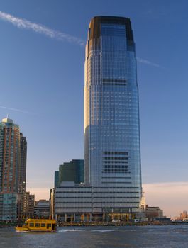 High-rise Office Building cross Hudson River in New Jersey