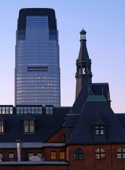 High-rise Office Building cross Hudson River in New Jersey