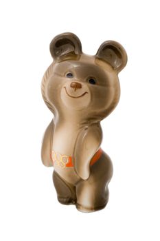 Ceramic figurine of Misha the Bear carried the full name Mikhail Potapych Toptygin, mascot of the 1980 Olympic Summer Games in Moscow