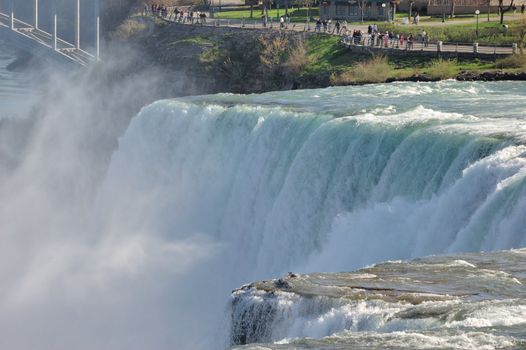Scenic view of the American falls at Niagara Falls.