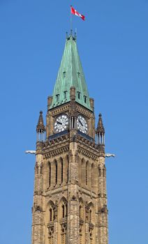Canadian Parliament Buildings In Ottawa, Canada